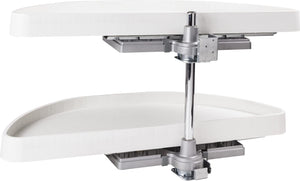 Hardware Resources HMLS-P-3515 35" Plastic Half-Moon Lazy Susan