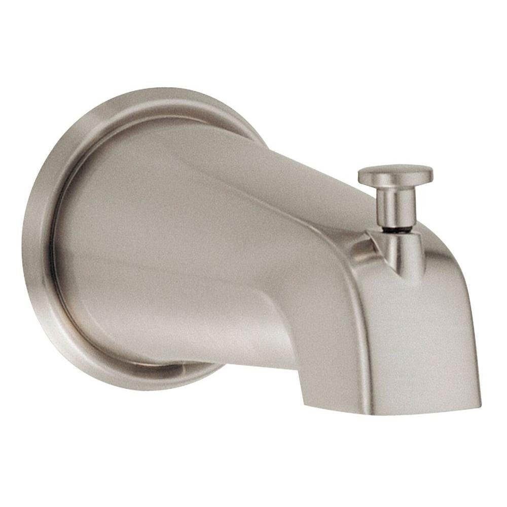 Gerber D606225BN Brushed Nickel 5 1/2" Wall Mount Tub Spout With Diverter