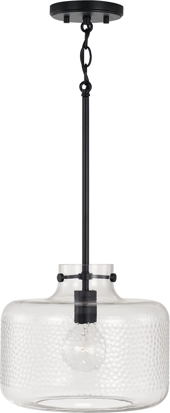 Capital Lighting 342512MB Brighton 1 Light Pendant Matte Black
