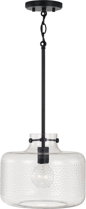 Capital Lighting 342512MB Brighton 1 Light Pendant Matte Black