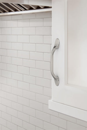 Amerock BP21936G10 Satin Nickel Cabinet Pull 3-3/4 inch (96mm) Center-to-Center Cabinet Hardware Ravino Furniture Hardware Drawer Pull