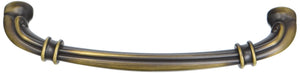 Jeffrey Alexander 317-128ABSB 128 mm Center-to-Center Antique Brushed Satin Brass Lafayette Cabinet Pull