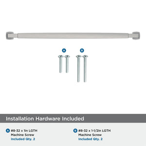 Amerock BP37401G10 Satin Nickel Cabinet Pull 12-5/8 in (320 mm) Center-to-Center Cabinet Handle Stature Drawer Pull Kitchen Cabinet Handle Furniture Hardware