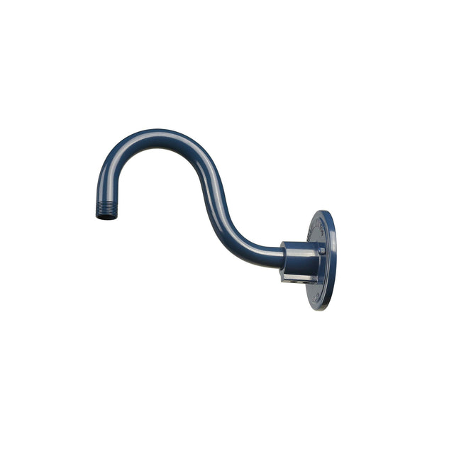 Millennium Lighting RGN10-GA RLM Outdoor Wall Sconce with 12" Wide Radial Wave Shade and 10" Gooseneck Stem