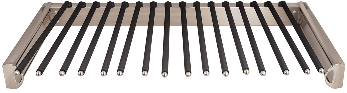 Hardware Resources PPR-3014-SN Satin Nickel 30" Wide Pant Rack