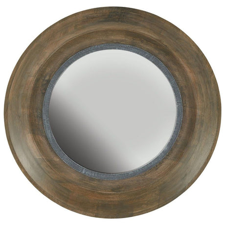 Capital Lighting 730204MM Mirror Brown Washed Wood and Iron Mirror Washed Wood & Iron