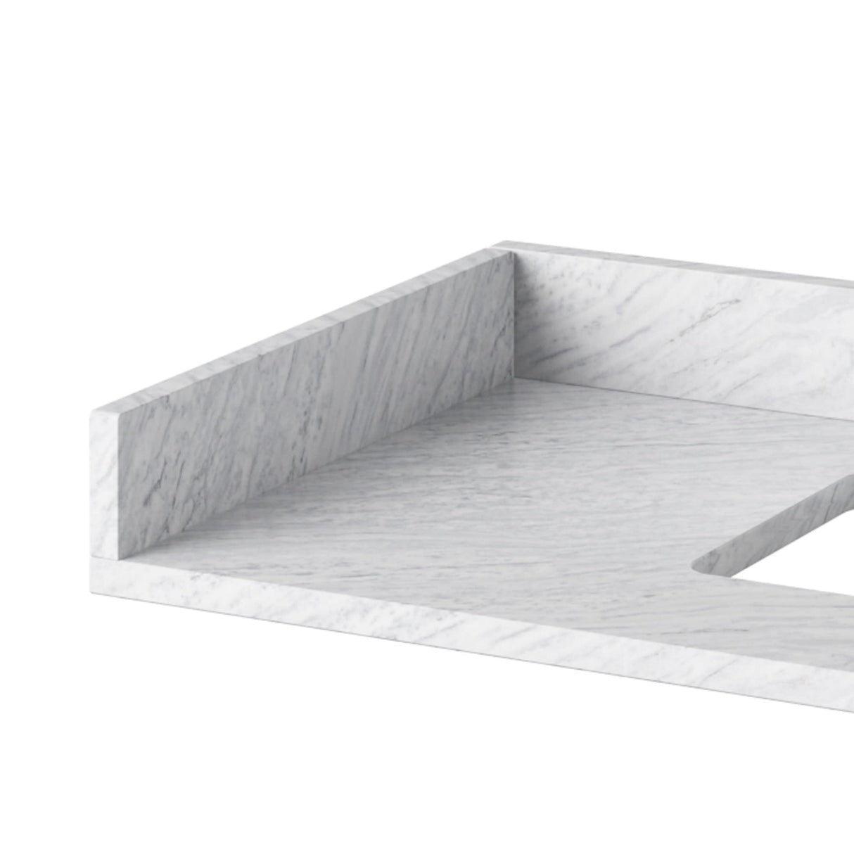 Jeffrey Alexander SSPLASH21WC White Carrara Marble Sidesplash