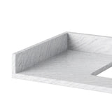 Jeffrey Alexander SSPLASH21WC White Carrara Marble Sidesplash