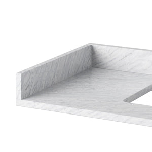 Jeffrey Alexander SSPLASH21WC White Carrara Marble Sidesplash