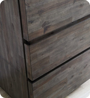 Fresca FCB31-361236ACA-FC Fresca Formosa 82" Floor Standing Double Sink Modern Bathroom Cabinet