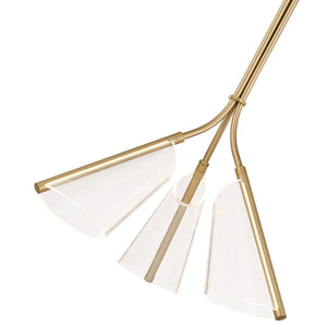 Kuzco PD62622-BG/LG MULBERRY 22" PD BRUSHED GOLD LIGHT GUIDE  44W LED 90 3000K DC LED