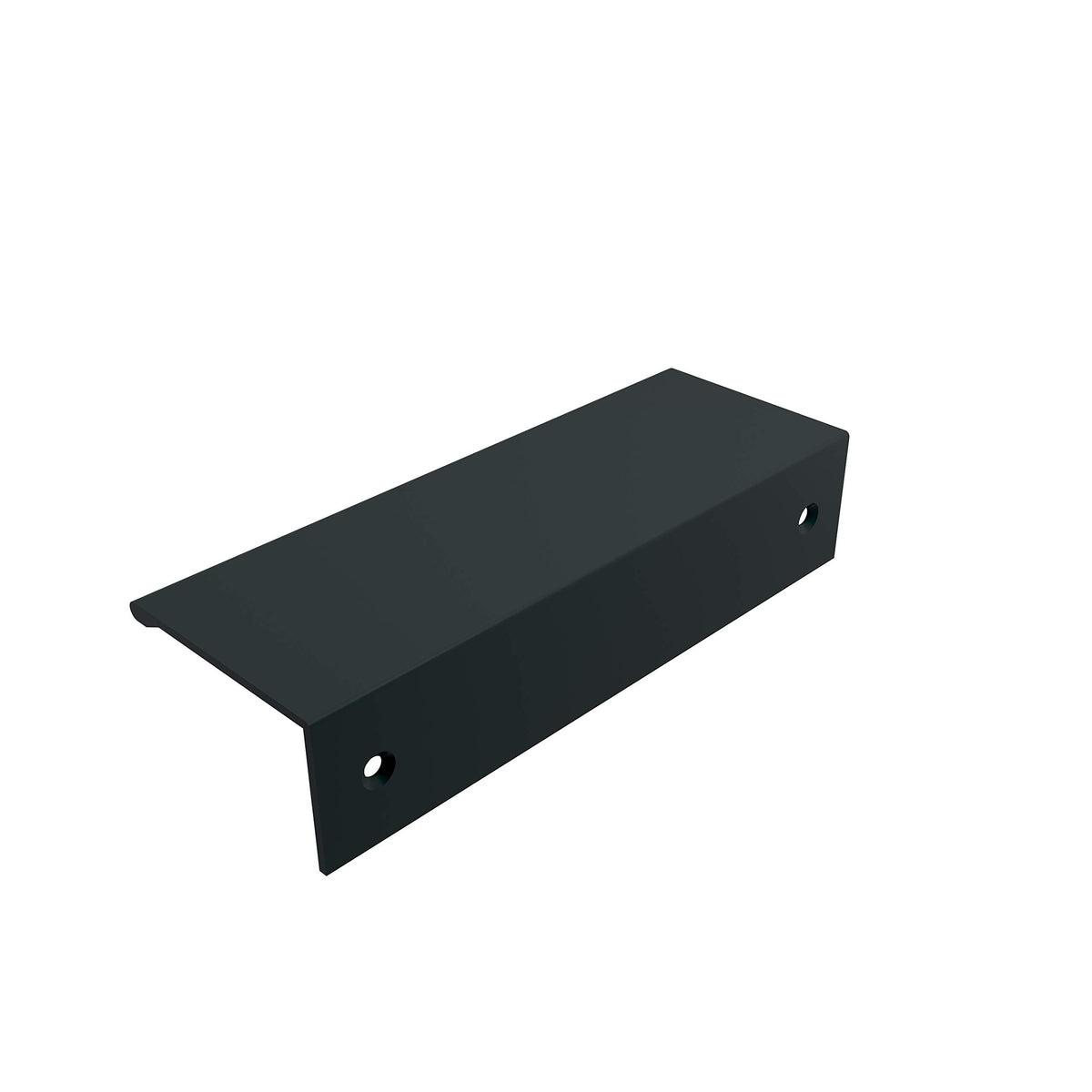 Amerock Cabinet Pull Matte Black 3-3/4 inch (96 mm) Center to Center Edge Pull 1 Pack Drawer Pull Drawer Handle Cabinet Hardware