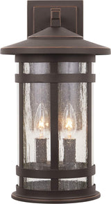 Capital Lighting 935521OZ Mission Hills 2 Light Outdoor Wall Lantern Oiled Bronze