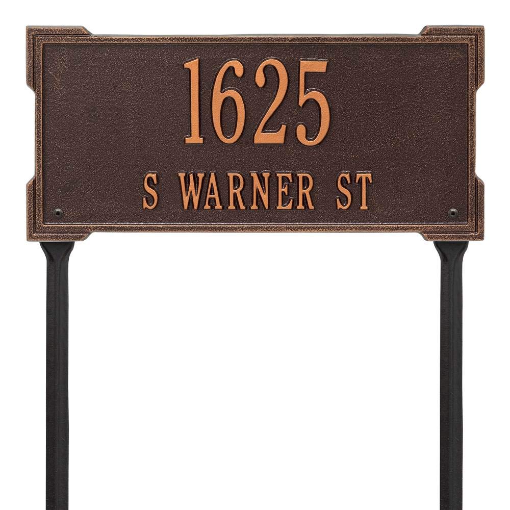 Whitehall 1124AC - Personalized Roanoke Plaque - Standard -Lawn - 2 Line