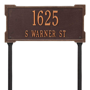 Whitehall 1124AC - Personalized Roanoke Plaque - Standard -Lawn - 2 Line