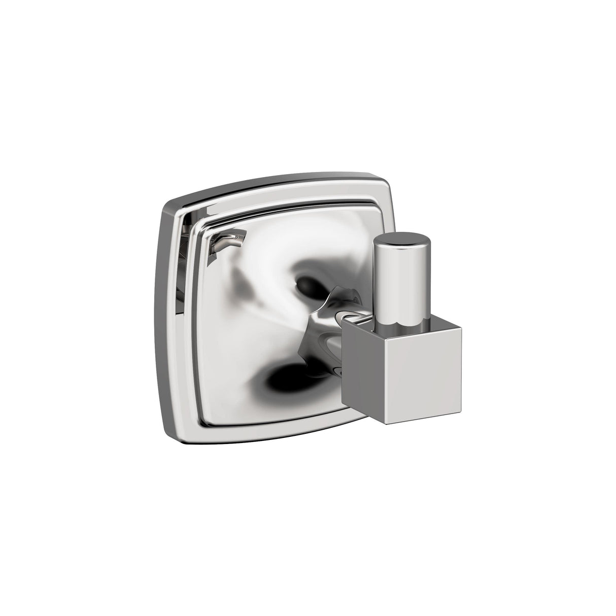 Amerock BH3609026 Chrome Single Robe Hook 2-1/4 in. (57 mm) Length Towel Holder Stature Towel Hook for Bathroom Bathroom Hardware Bath Accessories