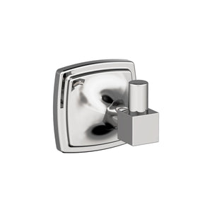 Amerock BH3609026 Chrome Single Robe Hook 2-1/4 in. (57 mm) Length Towel Holder Stature Towel Hook for Bathroom Bathroom Hardware Bath Accessories