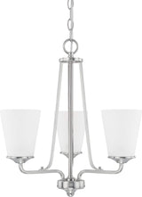 Capital Lighting 414131BN-331 Braylon 3 Light Chandelier Brushed Nickel