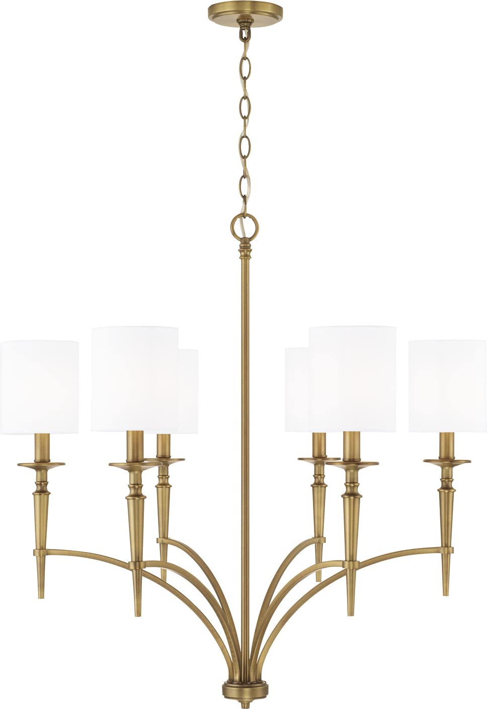 Capital Lighting 442601AD-701 Abbie 12 Light Chandelier Aged Brass