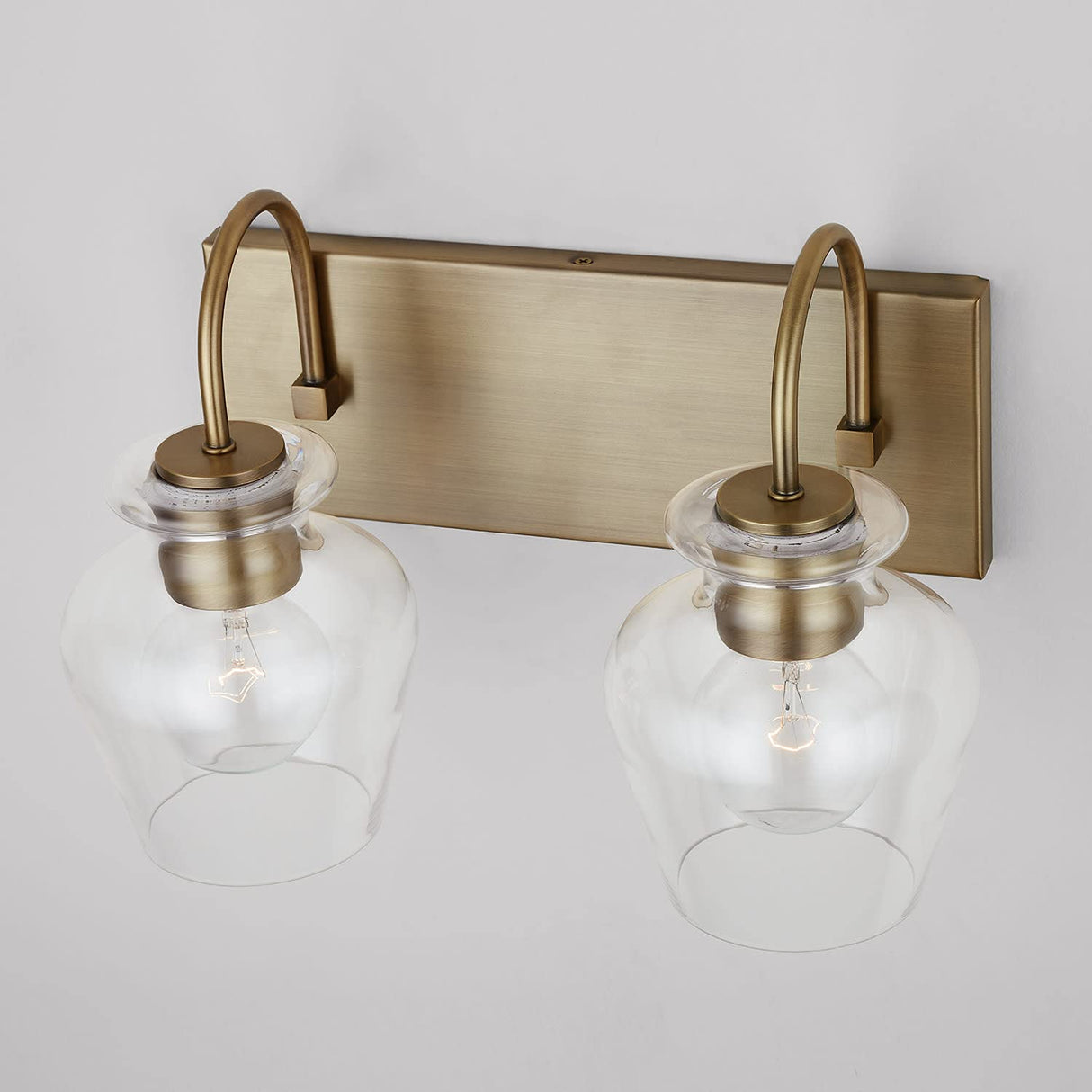 Capital Lighting 138121AD-490 Danes 2 Light Vanity Aged Brass