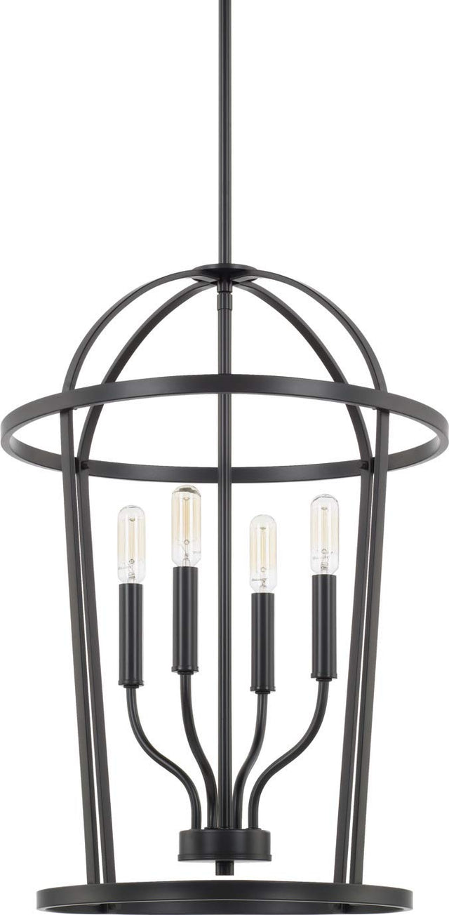 Capital Lighting 528541MB Greyson 4 Light Foyer Matte Black
