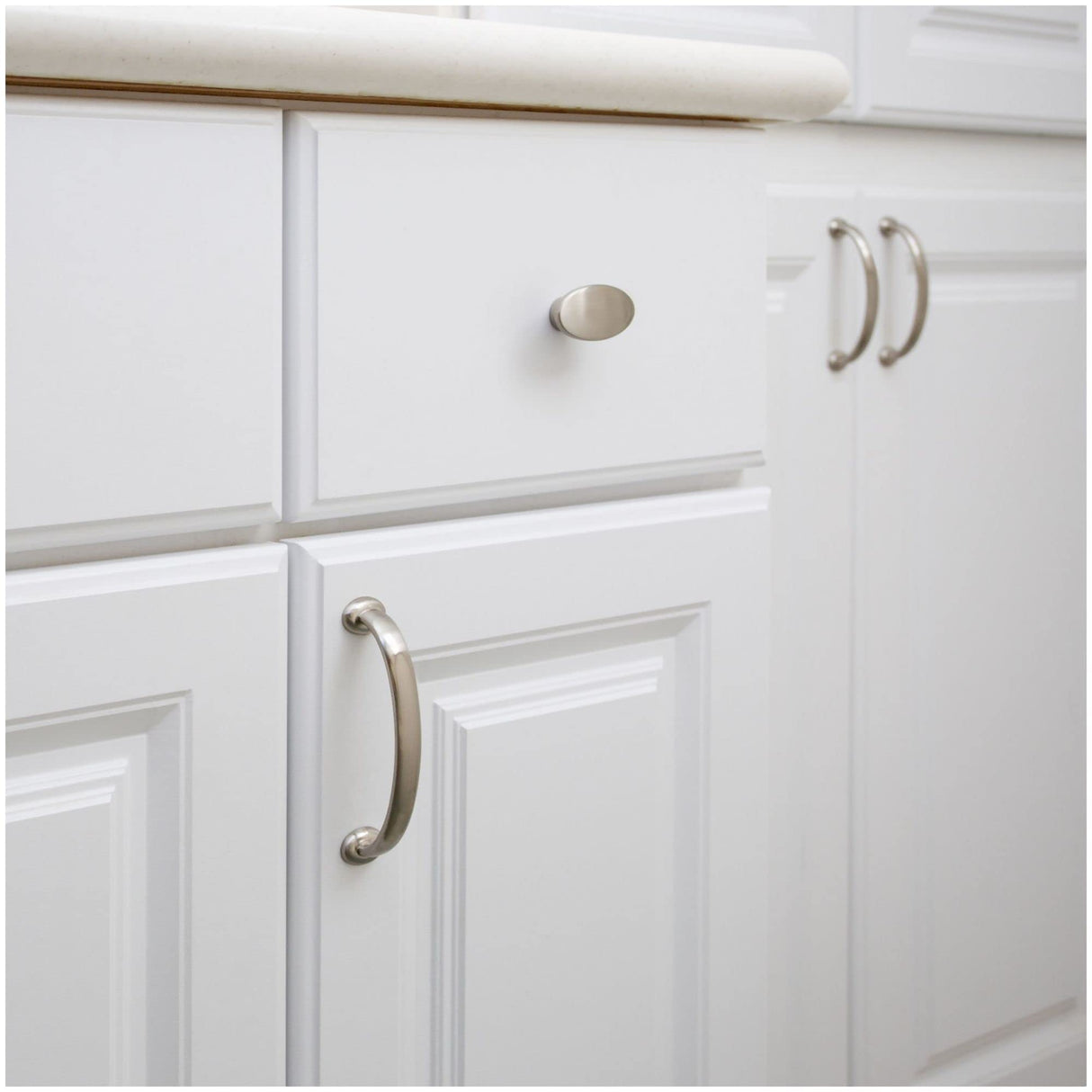 Jeffrey Alexander 650-96SN 96 mm Center-to-Center Satin Nickel Hudson Cabinet Pull