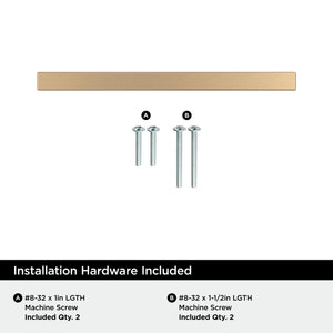 Amerock BP26203CZ Champagne Bronze Cabinet Pull 3-3/4 inch (96mm) Center-to-Center Cabinet Hardware Cyprus Furniture Hardware Drawer Pull