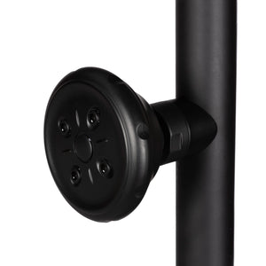 PULSE ShowerSpas 1028-MB-1.8GPM Matte Black Lanikai ShowerSpa Shower System, 1.8 GPM