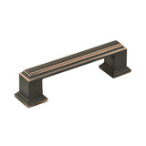 Amerock Cabinet Pull Oil Rubbed Bronze 3 inch (76 mm) Center to Center Appoint 1 Pack Drawer Pull Drawer Handle Cabinet Hardware