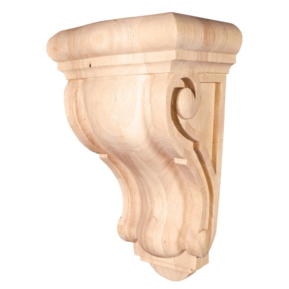 Hardware Resources CORQ-7CH 8-1/8" W x 6-1/8" D x 14" H Cherry Scrolled Corbel