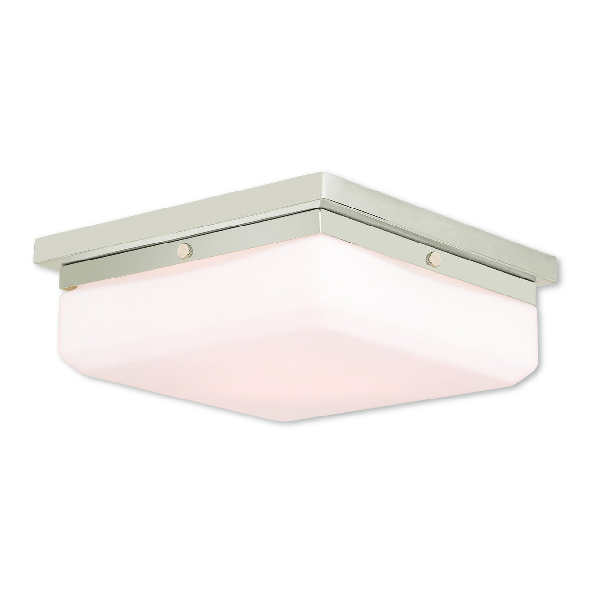Livex Lighting 65537-35 Transitional Three Light Wall Sconce/Ceiling Mount from Allure Collection in Polished Nickel Finish, 11.00 inches, 3.88x11.00x11.00