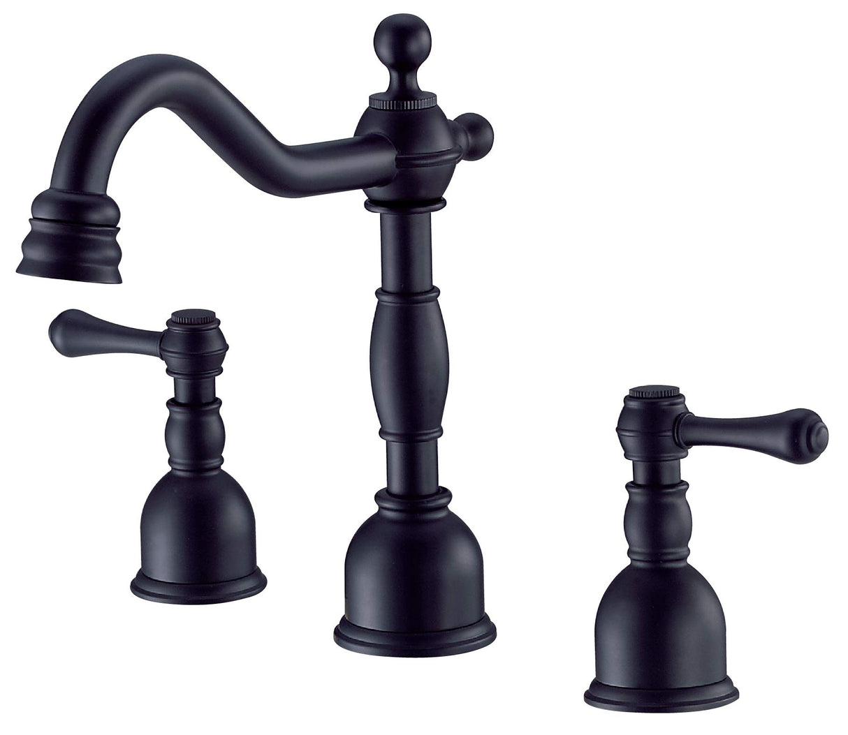 Gerber D303257BS Satin Black Opulence Two Handle Widespread Lavatory Faucet