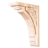 Hardware Resources COR5-2CH 2" W x 6" D x 8" H Cherry Art Deco Corbel