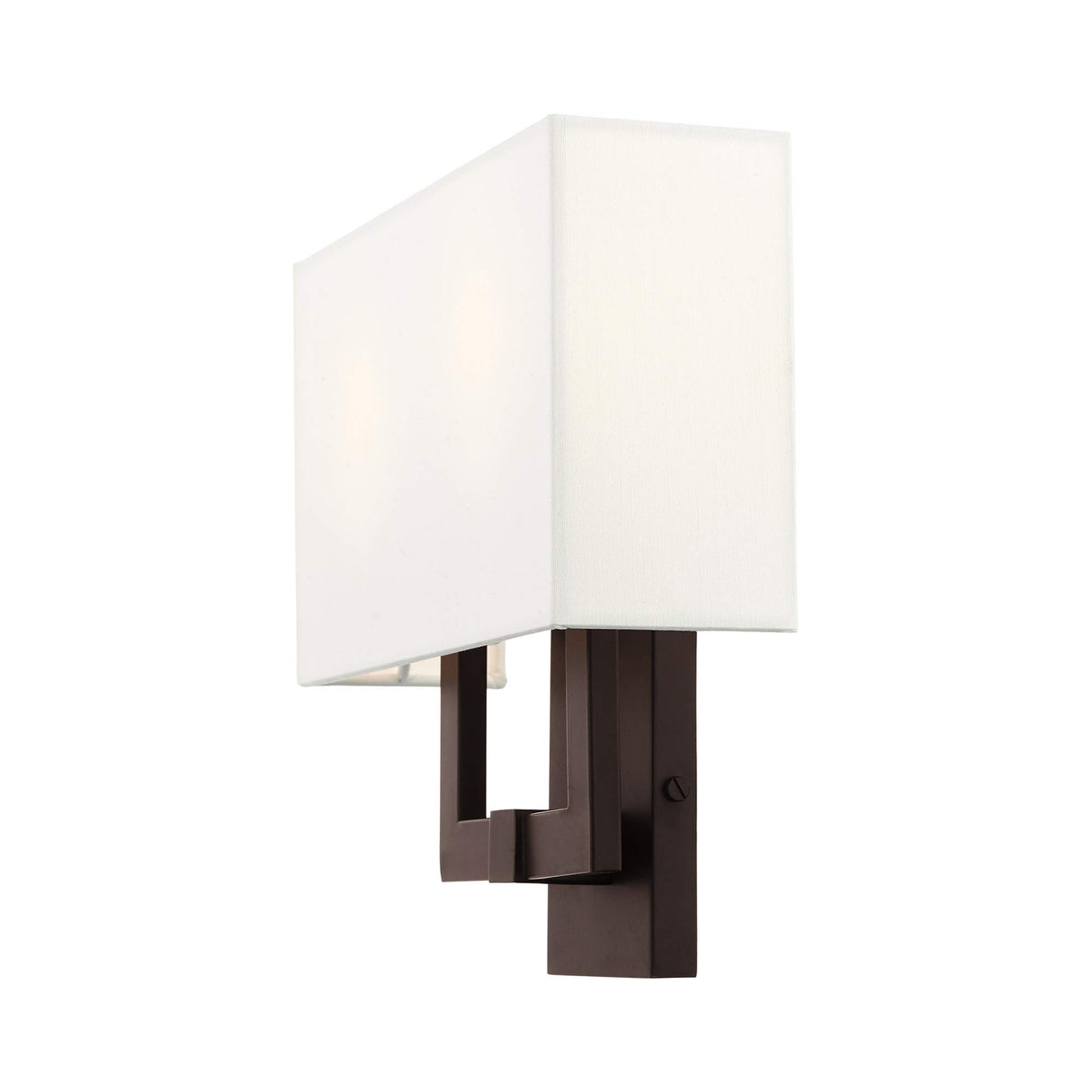 Livex Lighting 51103-07 Transitional Two Light Wall Sconce from Hollborn Collection in Bronze/Dark Finish