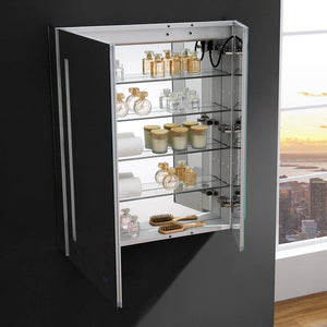Fresca FMC013036 Fresca Tiempo 30" Wide x 36" Tall Bathroom Medicine Cabinet w/ LED Lighting & Defogger