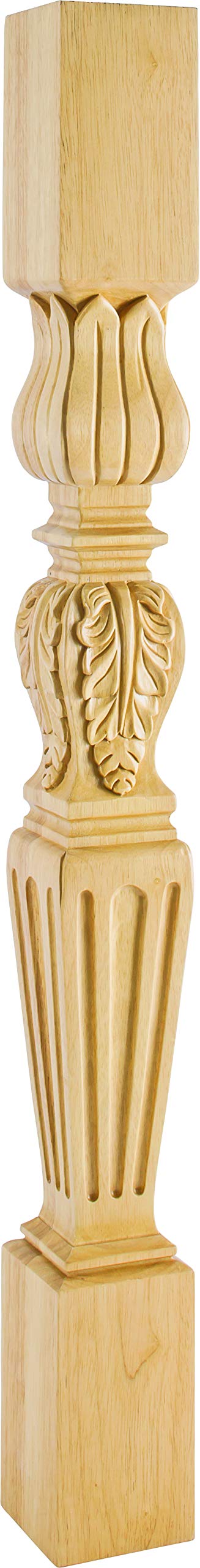 Hardware Resources P27-5-42-WB 5" W x 5" D x 42" H White Birch Fluted Post