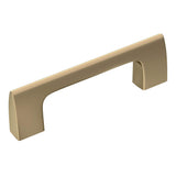 Amerock Cabinet Pull Golden Champagne 3 inch (76 mm) Center-to-Center Riva 1 Pack Drawer Pull Drawer Handle Cabinet Hardware