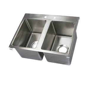 John Boos PB-DISINK101410-2 Deck Mount Pro-Bowl Drop-in Hand Sink, 10