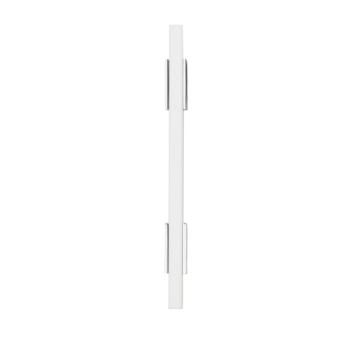 Amerock Cabinet Pull Polished Chrome/White 3-3/4 inch (96 mm) Center to Center Urbanite 1 Pack Drawer Pull Drawer Handle Cabinet Hardware