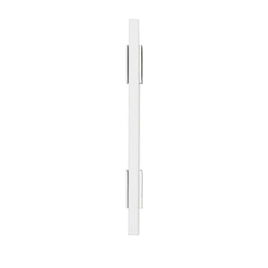 Amerock Cabinet Pull Polished Chrome/White 3-3/4 inch (96 mm) Center to Center Urbanite 1 Pack Drawer Pull Drawer Handle Cabinet Hardware