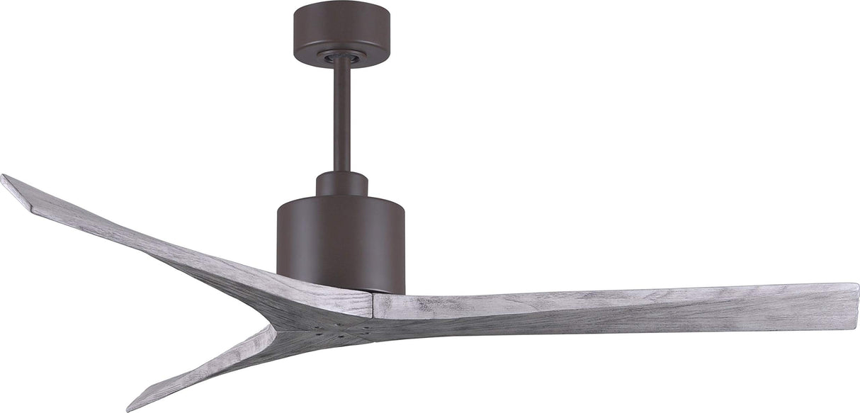 Matthews Fan MW-TB-BW-60 Mollywood 6-speed contemporary ceiling fan in Textured Bronze finish with 60” solid barn wood tone blades