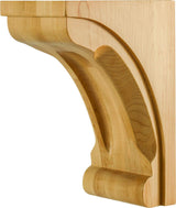 Hardware Resources COR41-2-CH 5" W x 7" D x 10" H Cherry Scooped Corbel