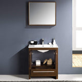 Fresca FVN8130HA Fresca Allier Rio 30" Ash Gray Modern Bathroom Vanity w/ Medicine Cabinet