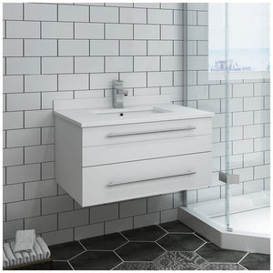 Fresca FCB6130GR-UNS-CWH-U Gray Wall Hung Bathroom Cabinet