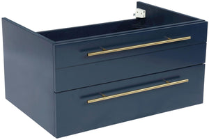 Fresca FCB6130RBL-UNS Fresca Lucera 30" Royal Blue Wall Hung Undermount Sink Modern Bathroom Cabinet
