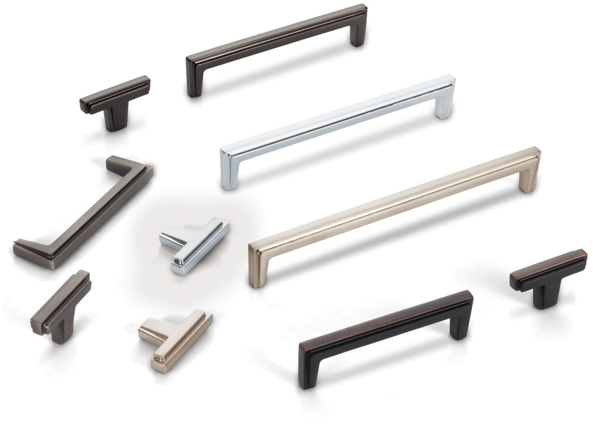 Jeffrey Alexander 259BNBDL 2" Brushed Pewter Lexa Cabinet "T" Knob