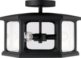 Capital Lighting 946632BK Walton 3 Light Outdoor Semi-Flush Black