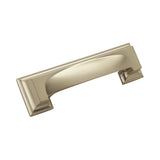 Amerock Cabinet Cup Pull Golden Champagne 3 inch & 3-3/4 inch (76mm & 96 mm) Center to Center Appoint 1 Pack Drawer Pull Drawer Handle Cabinet Hardware