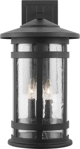 Capital Lighting 935531BK Mission Hills 3 Light Outdoor Wall Lantern Black