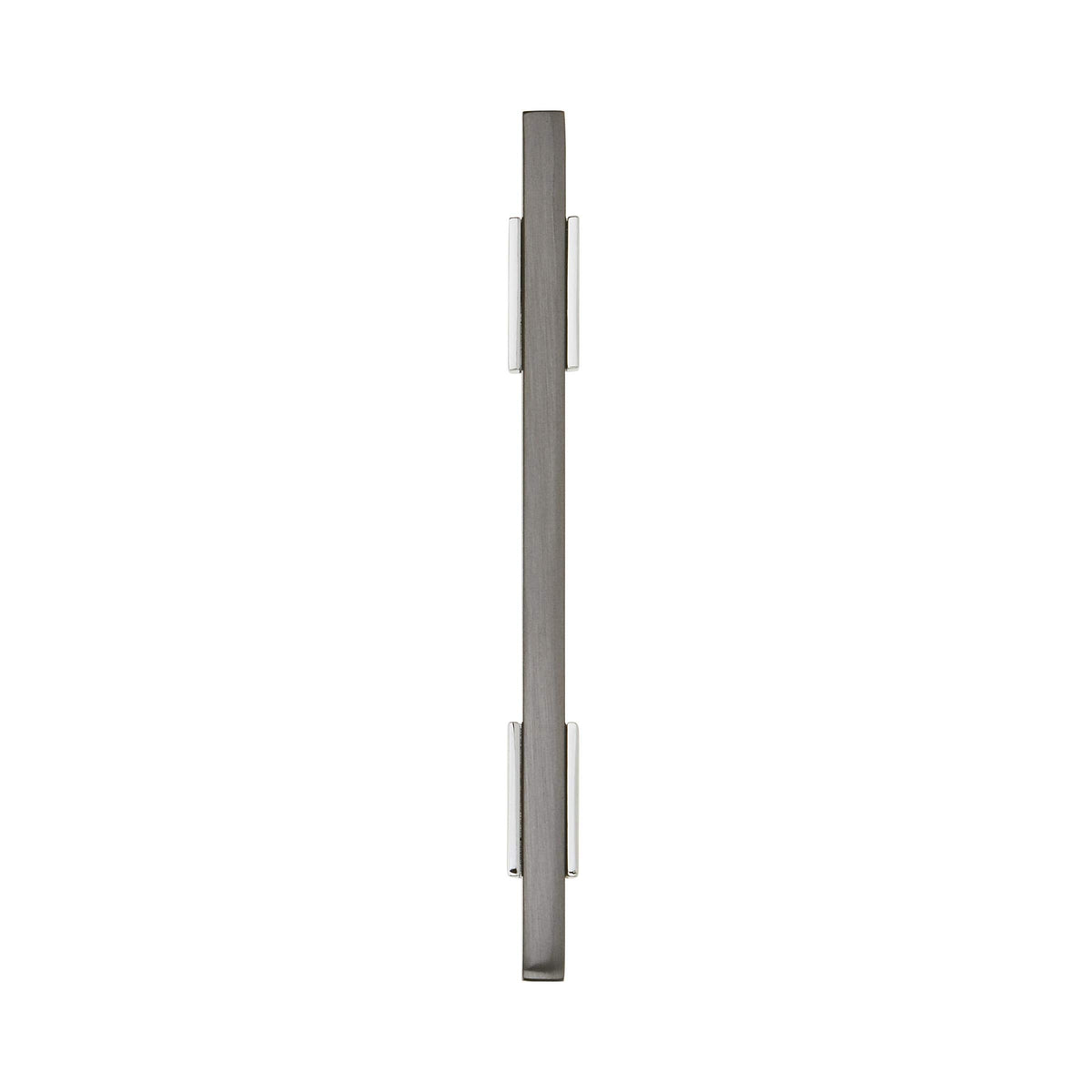 Amerock Cabinet Pull Polished Chrome/Black Chrome 3-3/4 inch (96 mm) Center to Center Urbanite 1 Pack Drawer Pull Drawer Handle Cabinet Hardware